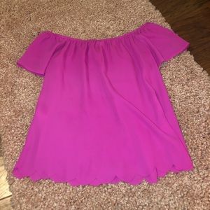 Boutique Scalloped Top